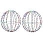 Preview: Weihnachts-Finial-Licht 2 stk. 240 LEDs Mehrfarbig