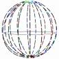 Preview: Weihnachts-Finial-Licht 2 stk. 240 LEDs Mehrfarbig