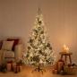 Preview: Künstlicher Weihnachtsbaum mit Weihnachtskugel 120 cm 150 LEDs