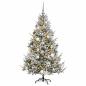 Preview: Künstlicher Weihnachtsbaum mit Weihnachtskugel 210 cm 300 LEDs