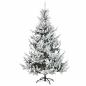Preview: Künstlicher Weihnachtsbaum mit Weihnachtskugel 210 cm 300 LEDs