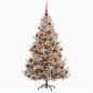 Preview: Künstlicher Weihnachtsbaum mit Weihnachtskugel 180 cm 300 LEDs