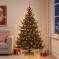Preview: Künstlicher Weihnachtsbaum mit Weihnachtskugel 180 cm 300 LEDs