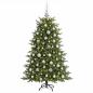 Preview: Künstlicher Weihnachtsbaum mit Weihnachtskugel 210 cm 300 LEDs