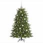 Preview: Künstlicher Weihnachtsbaum mit Weihnachtskugel 180 cm 300 LEDs