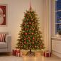 Preview: ARDEBO.de - Künstlicher Weihnachtsbaum mit Weihnachtskugel 240 cm 300 LEDs