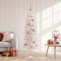 Preview: ARDEBO.de - Künstlicher schmaler Weihnachtsbaum mit Weihnachtskugel 120 cm