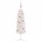 Preview: Künstlicher schmaler Weihnachtsbaum mit Weihnachtskugel 120 cm
