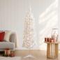 Preview: ARDEBO.de - Künstlicher schmaler Weihnachtsbaum mit Weihnachtskugel 120 cm