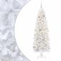 Preview: Künstlicher schmaler Weihnachtsbaum mit Weihnachtskugel 180 cm