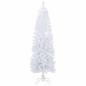 Preview: Künstlicher schmaler Weihnachtsbaum mit Weihnachtskugel 210 cm
