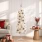 Preview: ARDEBO.de - Künstlicher schmaler Weihnachtsbaum mit Weihnachtskugel 150 cm