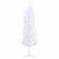 Preview: Künstlicher schmaler Weihnachtsbaum mit Weihnachtskugel 120 cm