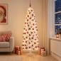 Preview: Künstlicher schmaler Weihnachtsbaum mit Weihnachtskugel 180 cm