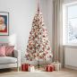 Preview: ARDEBO.de - Künstlicher Weihnachtsbaum mit Weihnachtskugeln 210 cm 300 LEDs