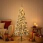 Preview: ARDEBO.de - Künstlicher Weihnachtsbaum mit Weihnachtskugeln 150 cm 150 LEDs