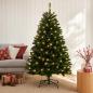 Preview: ARDEBO.de - Künstlicher klappbarer Weihnachtsbaum 120 cm 150 LEDs