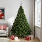 Preview: Künstlicher Weihnachtsbaum Mittelgrün mit Kugeln 270 cm