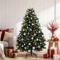 Preview: Künstlicher Weihnachtsbaum mit Weihnachtskugeln, grün 180 cm