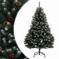 Preview: Künstlicher klappbarer Weihnachtsbaum 180 cm PVC