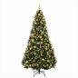 Preview: Künstlicher Weihnachtsbaum Grün mit Weihnachtskugel 210 cm