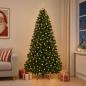 Preview: ARDEBO.de - Künstlicher Weihnachtsbaum dunkelgrün mit Kugeln 270 cm