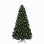 Preview: Künstlicher Weihnachtsbaum dunkelgrün mit Kugeln 270 cm