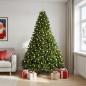 Preview: Künstlicher Weihnachtsbaum Hellgrün mit Christbaumkugeln 270 cm