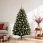 Preview: Künstlicher Weihnachtsbaum, dunkelgrün, mit Christbaumkugeln