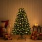 Preview: Künstlicher Weihnachtsbaum Mittelgrün mit Kugeln 180 cm