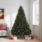 Preview: Künstlicher Weihnachtsbaum dunkelgrün mit Kugeln 270 cm