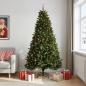 Preview: ARDEBO.de - Künstlicher Weihnachtsbaum Mittelgrün mit Kugeln 300 cm