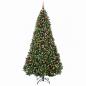 Preview: Künstlicher Weihnachtsbaum Grün mit Christbaumkugeln 240 cm