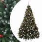 Preview: Künstlicher Weihnachtsbaum Grün mit Weihnachtskugeln 180 cm