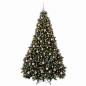 Preview: Künstlicher Weihnachtsbaum Grün mit Weihnachtskugeln 180 cm