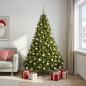 Preview: Künstlicher Weihnachtsbaum Hellgrün mit Weihnachtskugeln 240 cm