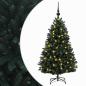 Preview: Künstlicher Weihnachtsbaum Dunkelgrün mit Kugeln 150 cm