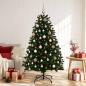 Preview: ARDEBO.de - Künstlicher Weihnachtsbaum Mittelgrün mit Kugeln 120 cm
