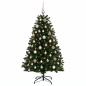 Preview: Künstlicher Weihnachtsbaum Mittelgrün mit Kugeln 120 cm
