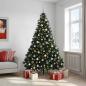 Preview: Künstlicher Weihnachtsbaum Dunkelgrün mit Kugeln 270 cm