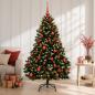 Preview: Künstlicher Weihnachtsbaum, grün, mit Weihnachtskugeln 180 cm