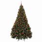 Preview: Künstlicher Weihnachtsbaum, grün, mit Weihnachtskugeln 180 cm