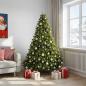 Preview: Künstlicher Weihnachtsbaum Hellgrün mit Kugeln 240 cm 300 LEDs