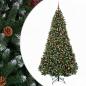 Preview: Künstlicher Weihnachtsbaum Grün mit Weihnachtskugeln 180 cm