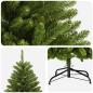 Preview: Künstlicher klappbarer Weihnachtsbaum 180 cm PVC Hellgrün
