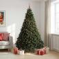 Preview: Künstlicher Weihnachtsbaum Dunkelgrün mit Weihnachtskugel