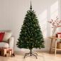 Preview: Künstlicher Weihnachtsbaum Mittelgrün mit Kugeln 120 cm