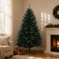 Preview: ARDEBO.de - Künstlicher klappbarer Weihnachtsbaum 180 cm PVC Dunkelgrün