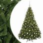 Preview: Künstlicher Weihnachtsbaum, hellgrün mit Weihnachtskugel 180 cm