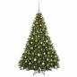 Preview: Künstlicher Weihnachtsbaum, hellgrün mit Weihnachtskugel 180 cm